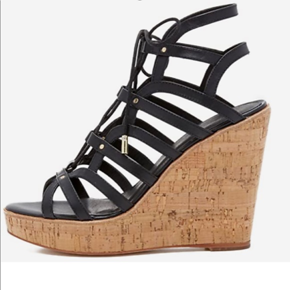 NIB Joie Lace Up Wedge Sandals - Picture 3 of 6